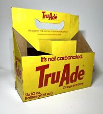 Vintage Tru Ade Six-Pack Cardboard Carrier picture