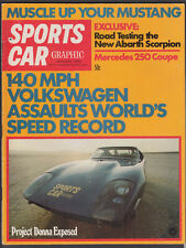 SPORTS CAR GRAPHIC Abarth Scorpion 1300 Mercedes 250 Coupe road tests 1 1970 picture