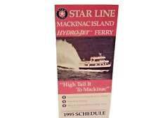 Star Line 1995 Mackinac Island Hydro-Jet Ferry Brochure picture