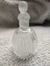 Vintage Goebel Christmas Clear Glass Bell No Ringer Girl 1978  Crystal picture