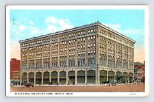 Postcard Washington Seattle WA Eagle's Theater Apartment Million Dollar 1930s picture