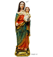 Nuestra Señora Del Rosario 12” Our Lady Of The Rosary Resin Statue 6495-12 picture