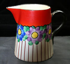 Handpainted floral 3/4 liter milk pitcher jug Czech classic country decor picture
