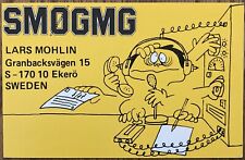 QSL Card - Ekero Sweden  Lars Mohlin  SM0GMG  1979 Cartoon Postcard picture