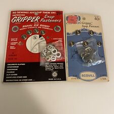 GRIPPER SNAP Set Of 10 FASTENERS Size 16 SCOVILL Vintage 1950s atq picture