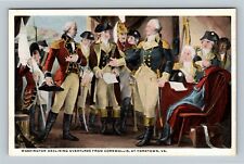 Yorktown VA, Washington Declining Cornwallis Overtures Virginia Vintage Postcard picture