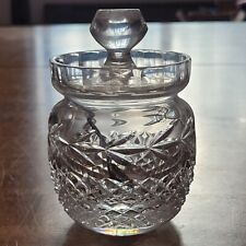 Vintage Galway Irish Crystal Sugar Bowl With Lid And Spoon Over 24% Lead Crystal picture