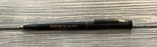 Vintage Pen Rayan Quality Rubber Co Black Gold Akron Ohio Retractable picture