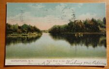 Black River at rest, Watertown NY postcard pmk 1906 picture
