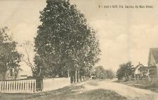 CANADA 1907 Antique RPPC POSTCARD Ayer’s Cliff PORT QUEBEC Lookin up MAIN STREET picture
