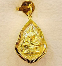 Phra Sothorn Pendant 18K Gold Thai Amulet Thai Yellow Asian Gift High Quality picture