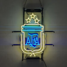Argentina National Football Team Logo Real Glass Neon Sign Light Artwork 17
