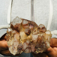 530g Rare Natural Clear Red Quartz Crystal Cluster Healing Rough Specimen picture