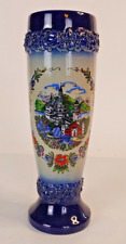 Schlob / Schloss Neuschwanstein Pottery Vase, Germany, 10 Inches Tall picture
