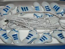 Rare Vintage 10 Novelty Blow mold String Of Adidas Tennis Shoes In Box picture