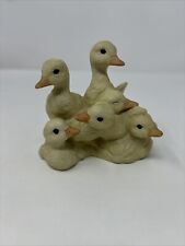 Vintage Homco Masterpiece Porcelain 1988 6 Baby Ducklings  picture