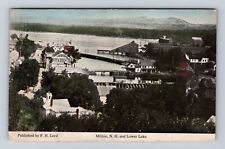 Milton NH-New Hampshire, Lower Lake, Antique, Vintage c1915 Souvenir Postcard picture