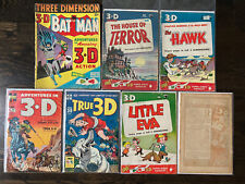 3-D Lot Batman True 3D #1 Adventures in 3D #2 House of TERROR 1953 (7 Comics) picture