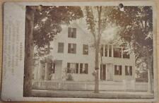 Poet Writer John Greenleaf Whittier Home Cabinet Card Photograph Amesbury MA picture