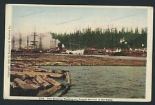 1906 PC Port Blakeley WA Largest Sawmill in World Logs Ships Lowman & Hanford Co picture