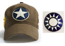 Flying Tigers Curtiss P-40 Ball Cap with Chinese Star Pin, WWII Plane   SMU-0159 picture
