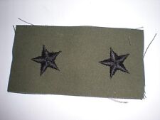 US ARMY BDU EMBROIDERED BG BRIGADIER GENERAL RANK COLLAR INSIGNIA -1 PAIR picture