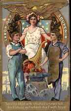 Labor Day Workers Woman Anvil etc NASH Series c1910 Postcard picture