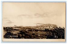 c1920's Bird's Eye View Of Ajaccio France RPPC Photo Unposted Vintage Postcard picture