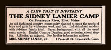 1925  AD SIDNEY LANIER CAMP ELIOT MAINE PISCATAQUA RIVER  picture