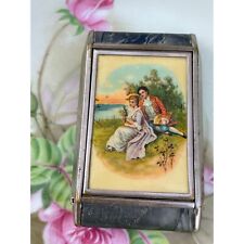 Antique 1930s Zell Celluloid Compact Courting Couple Picture picture