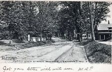 WINDSOR VT - North Main Street Postcard - udb - 1907 picture
