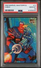 1994 Marvel Masterpieces #17 Cable PSA 10 Gem Mint LOW POP picture