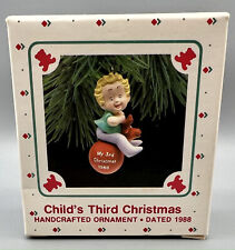 1988 Hallmark Keepsake Ornament - Child's Third Christmas rare Vintage NOS picture