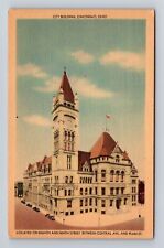 Cincinnati OH-Ohio, City Building, Antique, Vintage Souvenir Postcard picture