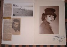 WW2 Portrait Photo Female Marine ID'd in Uniform USMCWR + Swimsuit Snapshot USMC picture