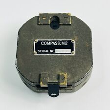Vintage WW2 US Military M2 Compass Serial Number 92132 picture