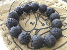 Rare Blessed Black Tektite Meteors Lucky Bracelet Protective Power Magic Amulets picture