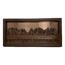 Vintage Coppercraft Guild The Lords Last Supper 3D Copper Picture Hanging Art  picture