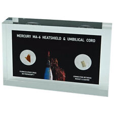 Mercury MA-6 John Glenn FLOWN heatshield + Gantry umbilical cord acrylic picture