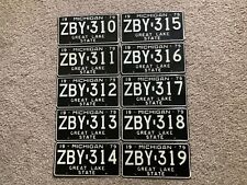 Lot of 10 Conservative Numbered 1979 Michigan License Plates picture