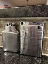 2 Vintage silver-tone Lido Automatic cigarette case/lighters. 1-Lido 1- Ron-don. picture