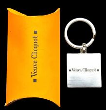Vintage 1990s Veuve Clicquot Champagne Silver & Orange Key Chain - New in Box picture