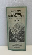 Vintage 1939 Yosemite National Park Official Guide Map picture