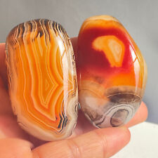 TOP 152G Natural Polished Silk Banded Lace Agate Crystal Madagascar picture