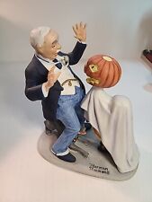 Vintage Norman Rockwell Danbury Mint Figurine.   'Trick or Treat' 1980 Excellent picture
