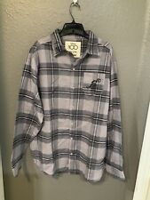 CAKEWORTHY X DISNEY Steamboat Willie Grey Flannel Shirt Size 2XL NWT picture