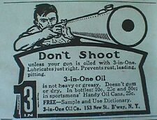 Antique 3 in 1 GUN OIL bottle for cleaning FIREARMS Rifles Pistols Shotguns picture