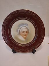 Martha Washington Portrait Plate By Thomas Sevres Tatler 9.75