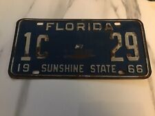 Florida License Plate 1966  Miami 1-29 picture