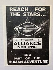 VINTAGE - STAR TREK USS Aliance NCC-2113 Membership Club Application - 1990 picture